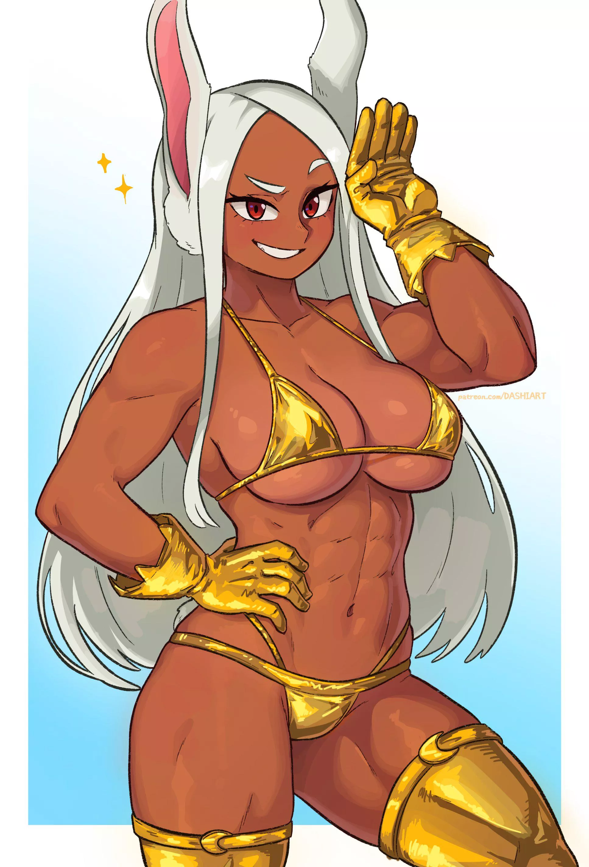 Gold Bikini Mirko [My Hero Academia] (@_D_A_S_H_I_)