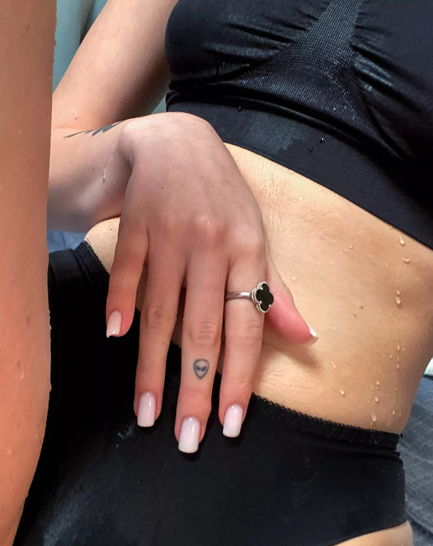 I got drenched and now I'm all wet.