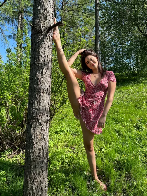 I really like taking a bath outdoors