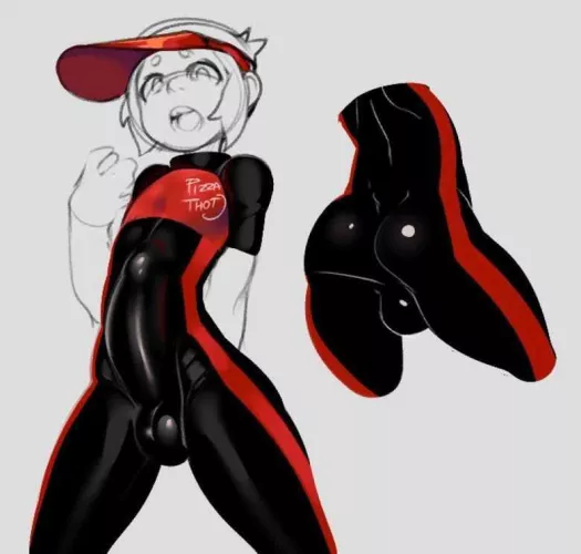 I wish my pizza boys would look like this, extra big sausage and all 