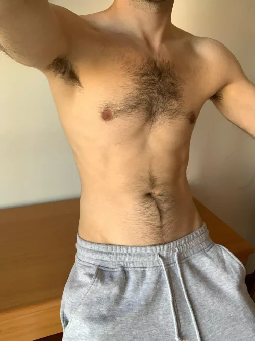 Taking a break from studying, would you pull my pants down to help?