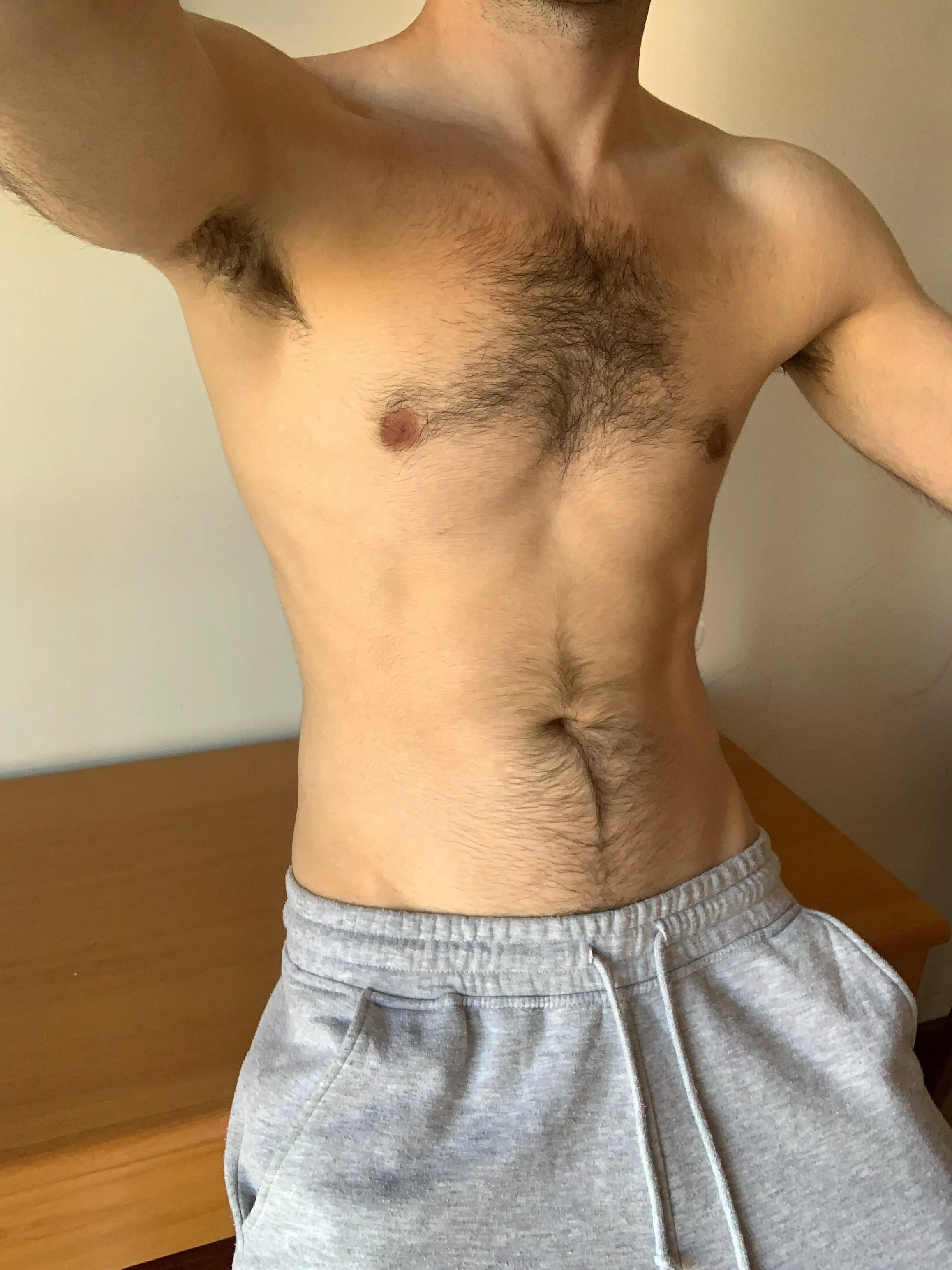 Taking a break from studying, would you pull my pants down to help?