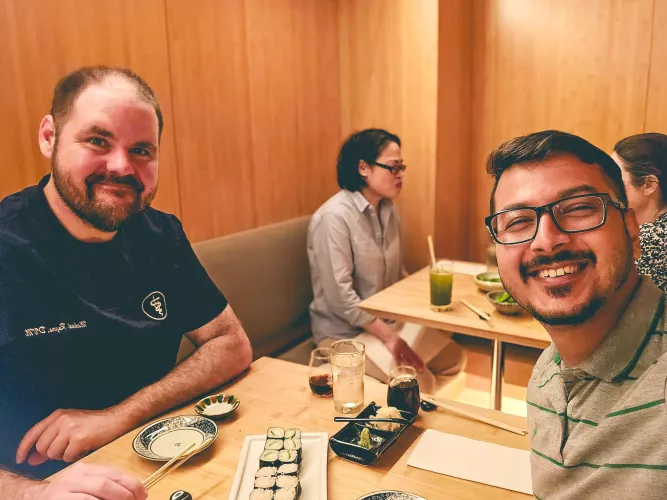 We had sushi on our lunch date. How about you?