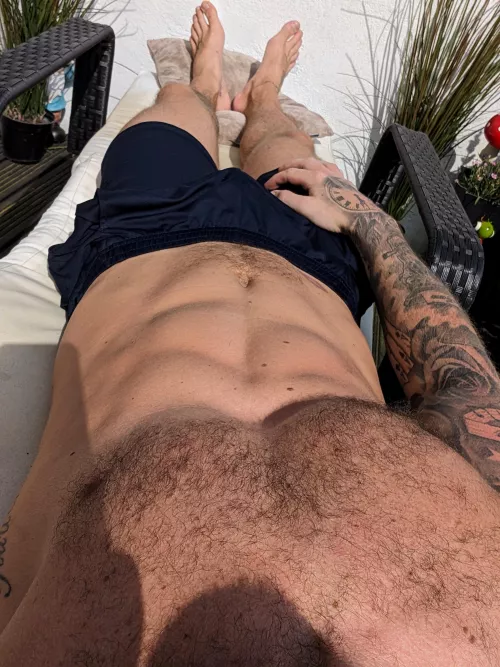 Could you rub some cream on my abs? 