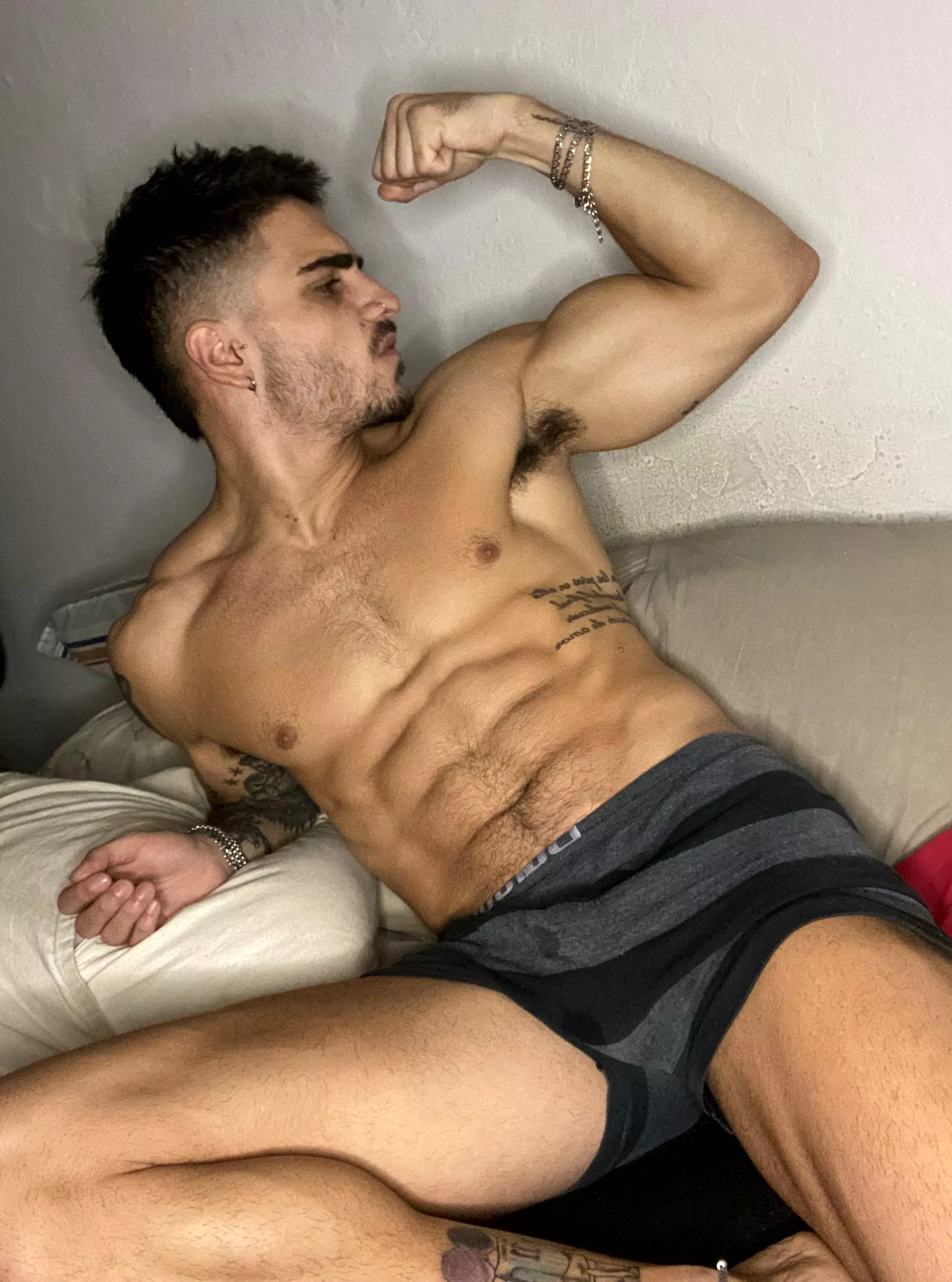 How badly do you want to feel my abs under your fingertips?