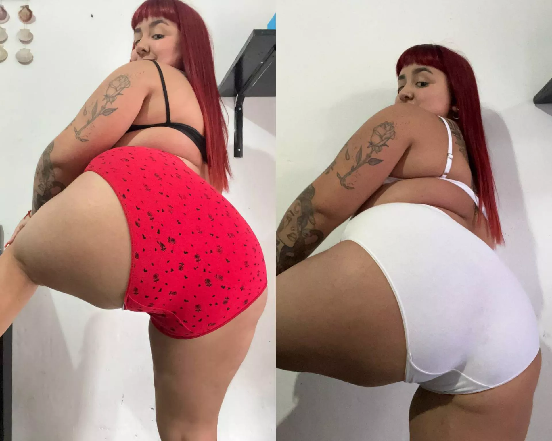 Which one suits me better... Red or White?...