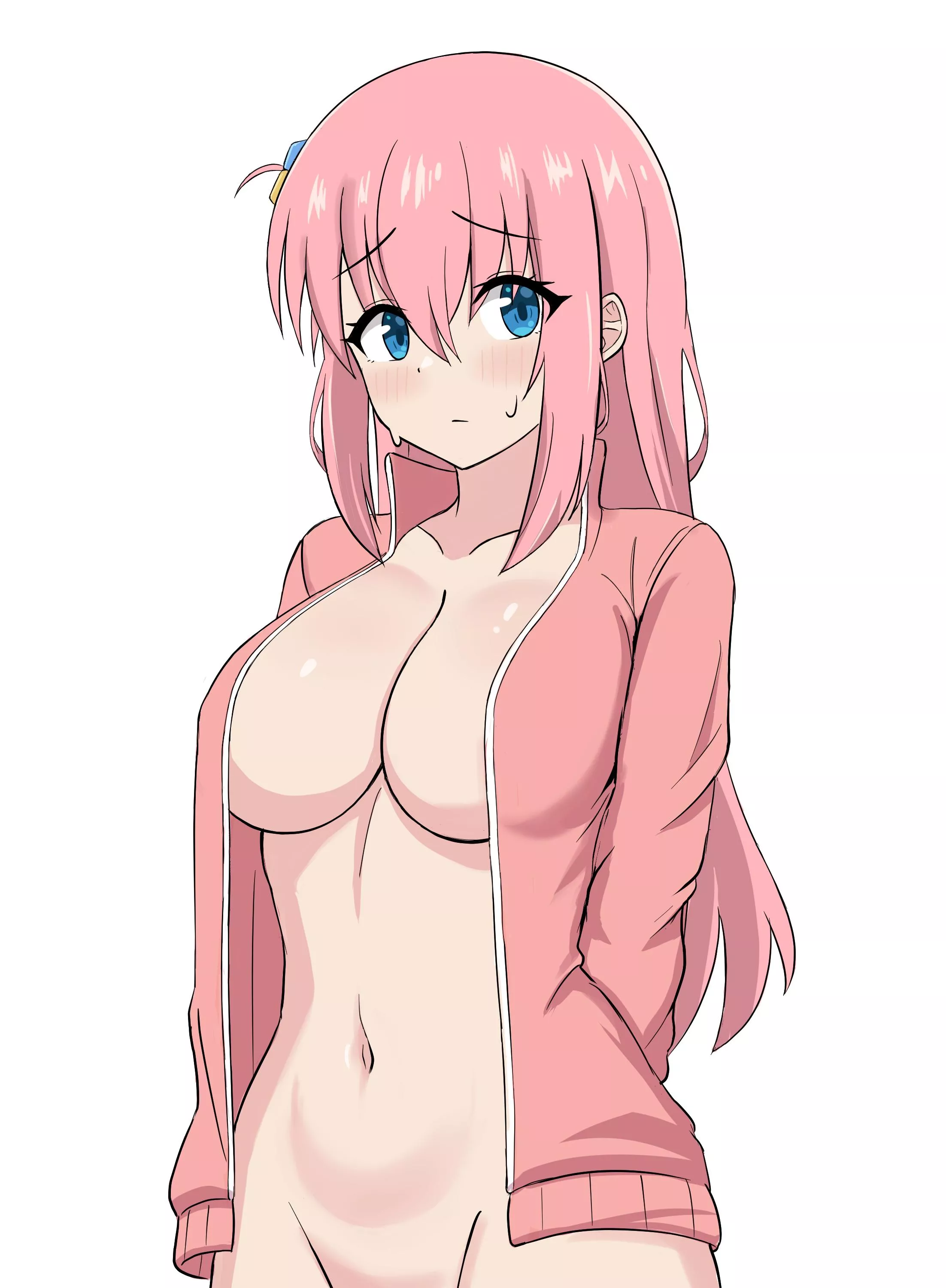 Bocchi Showing Her Breasts (Bocchi The Rock)