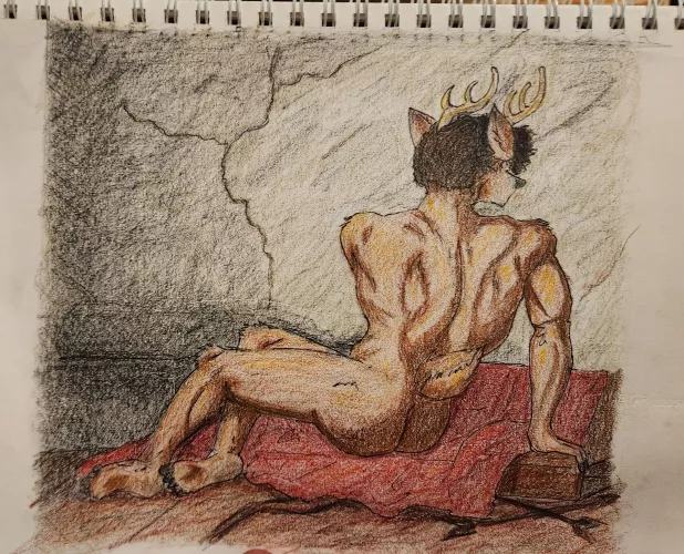 Furry Rendition Study of Jacques-Louis David's 