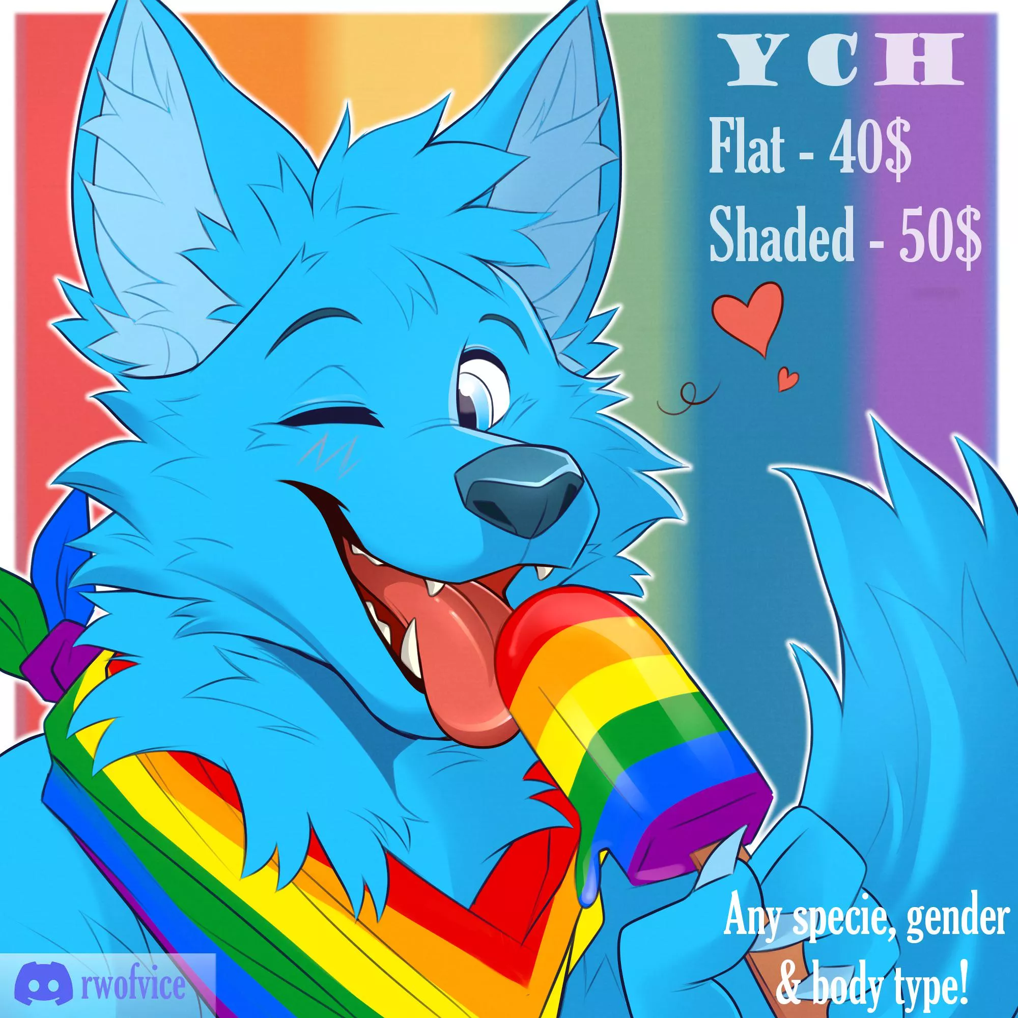 Happy pride month! 5 slots only (art by me)