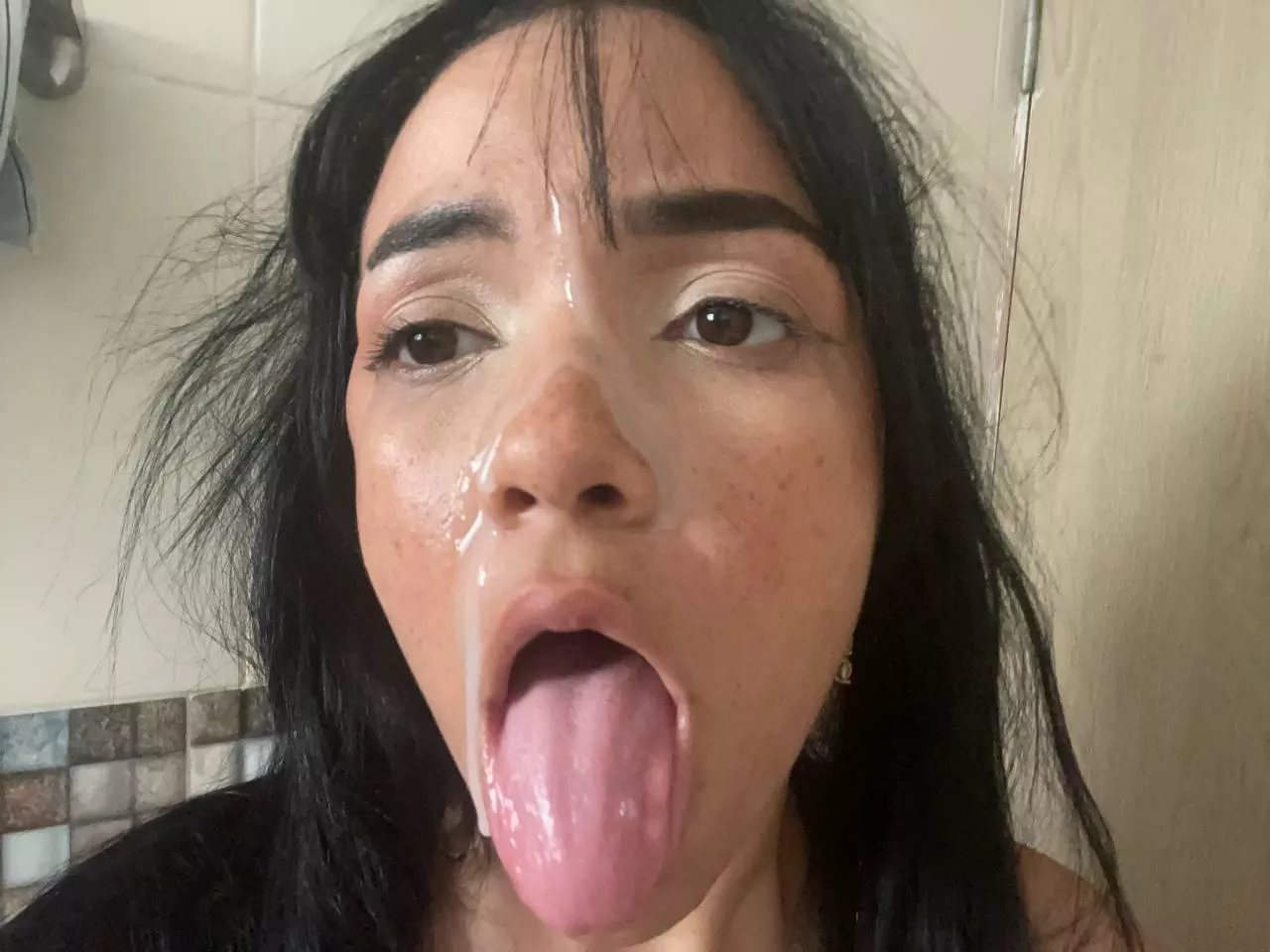 Licking it all up like a good bunny