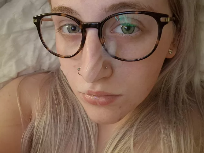 The best thing about glasses is that nothing gets in the eye