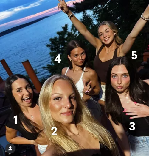 Who are you giving a ride home from a day in the lake? [5]