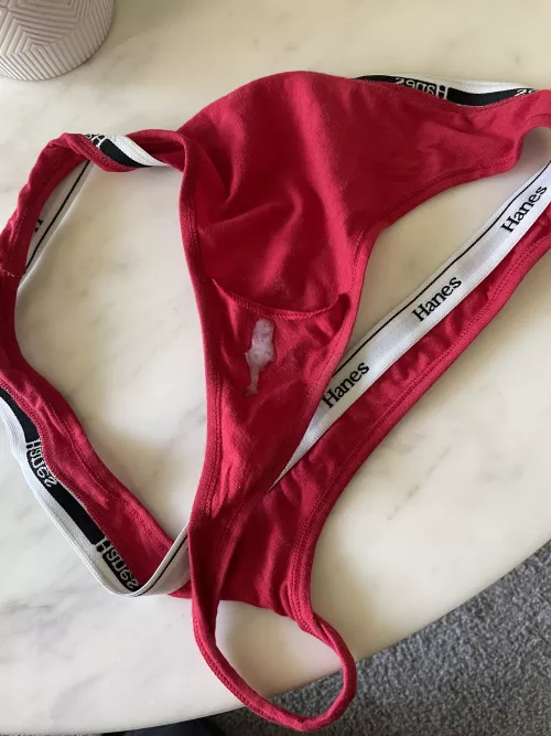 Wife’s thong smells so good 