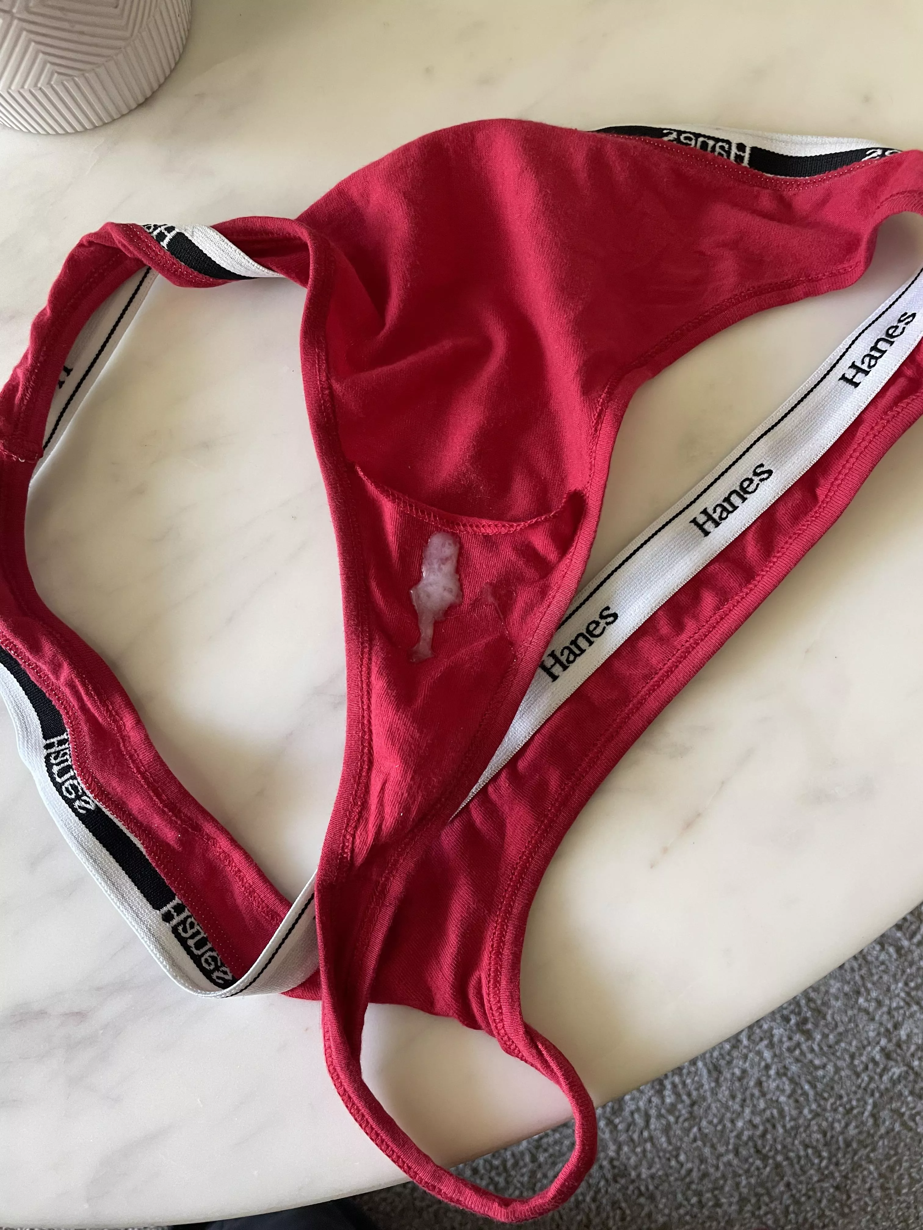 Wife’s thong smells so good 