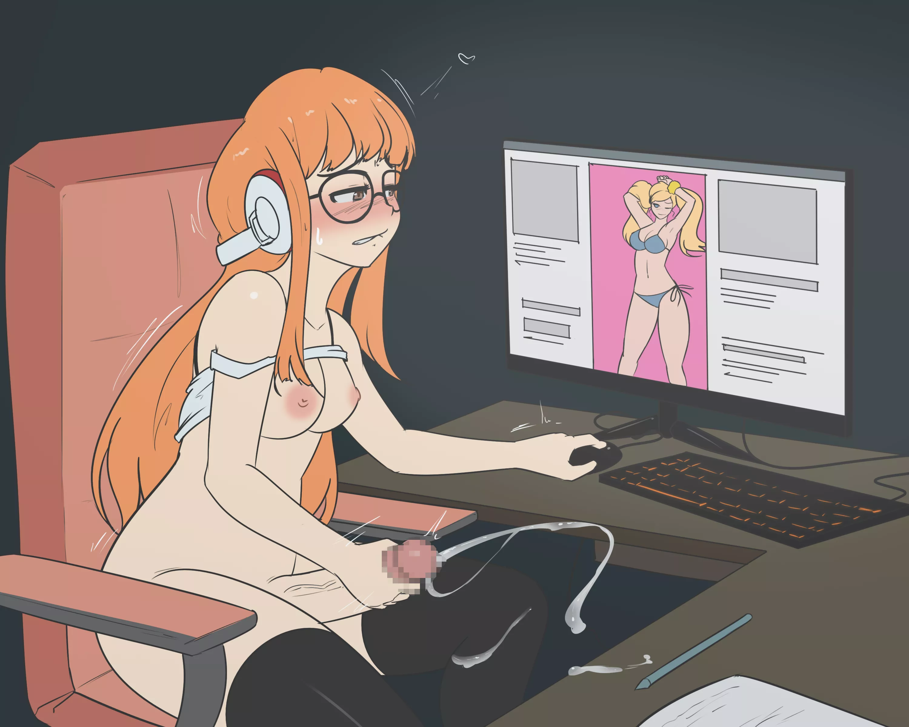 Futaba can't help herself 