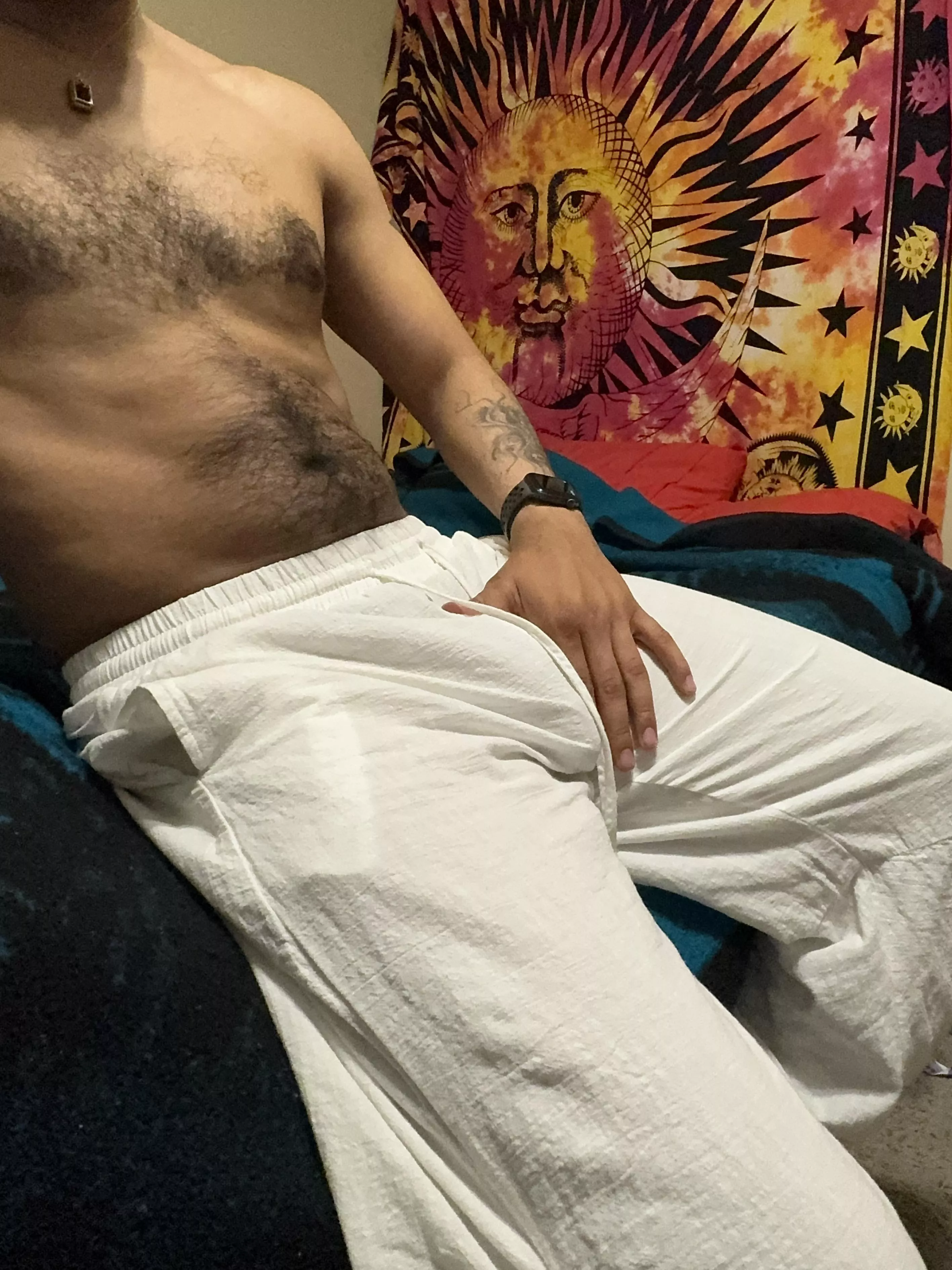 Harem pants and nothing else