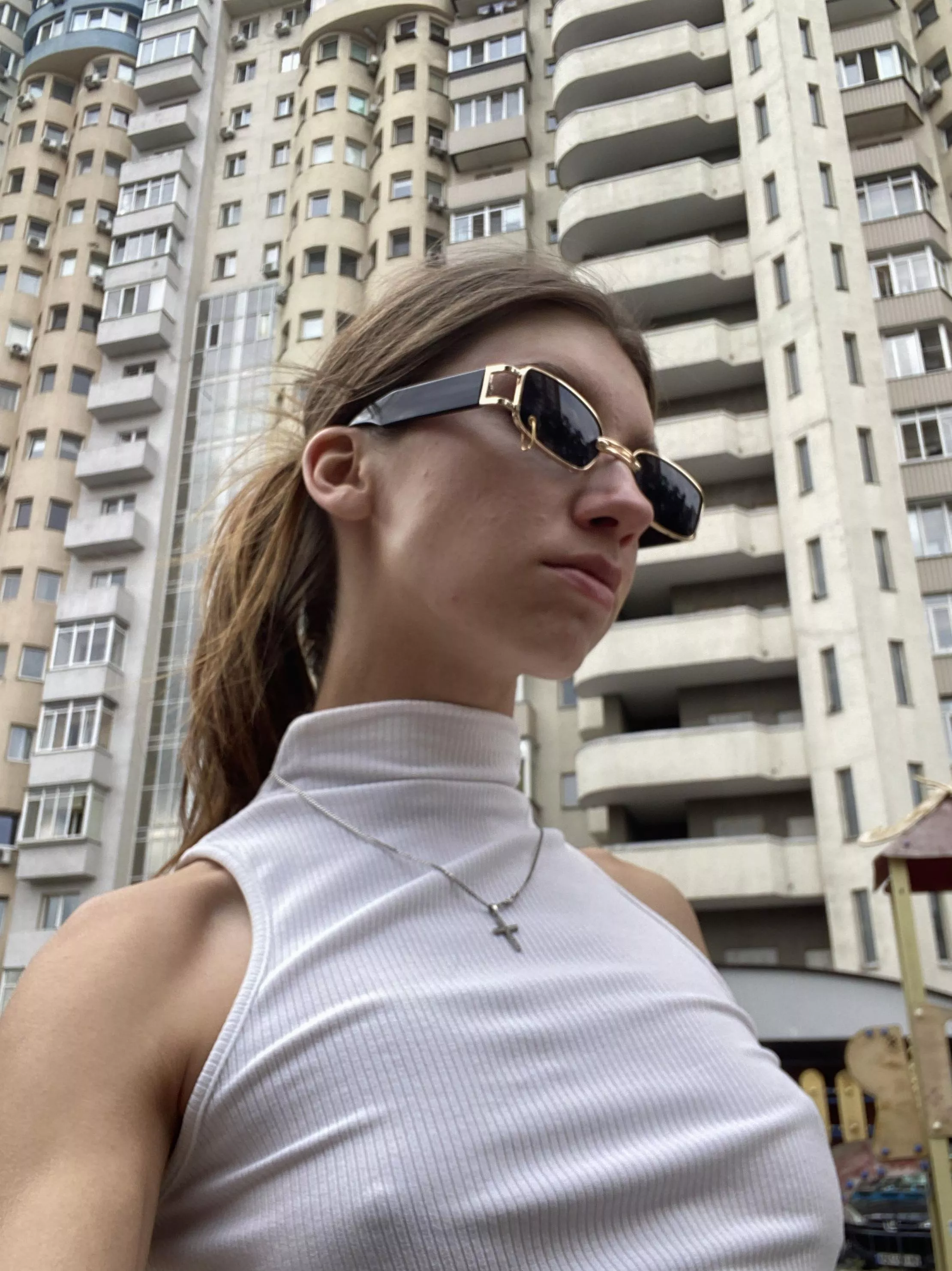 I love how my breast shape looks without a bra