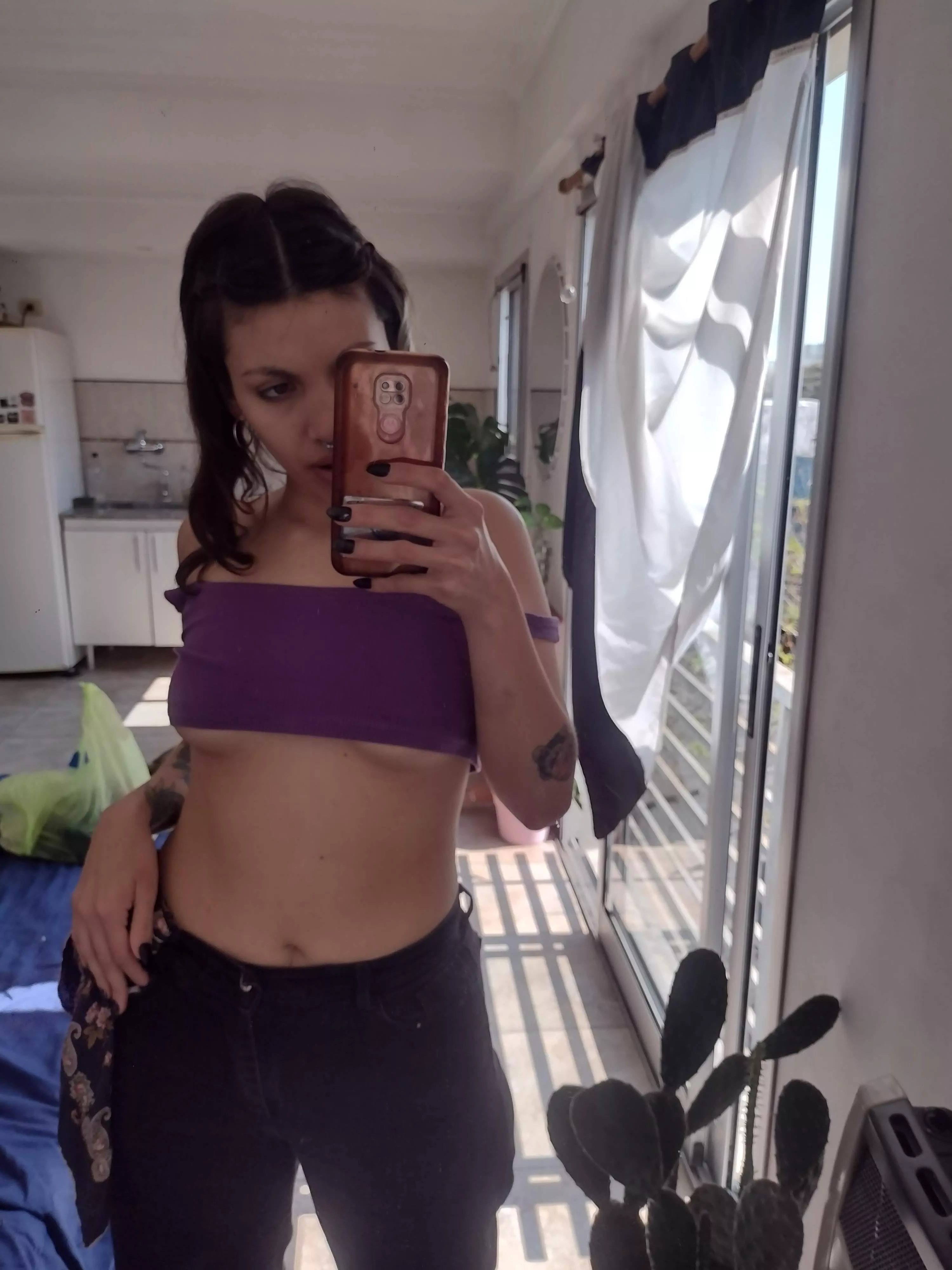 I love the sun so I can wear a crop top