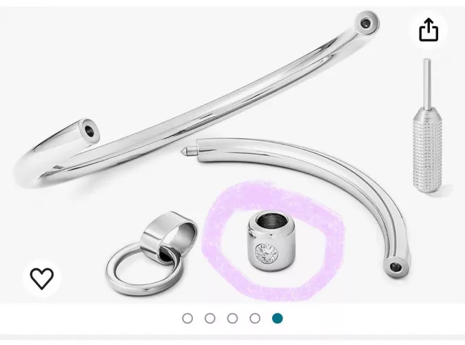 What is the significance of the diamond-thingy attachment I highlighted? I’m aware of the implications of the Ring-of-O/leash attachment but I’ve never seen that diamond pattern before.
