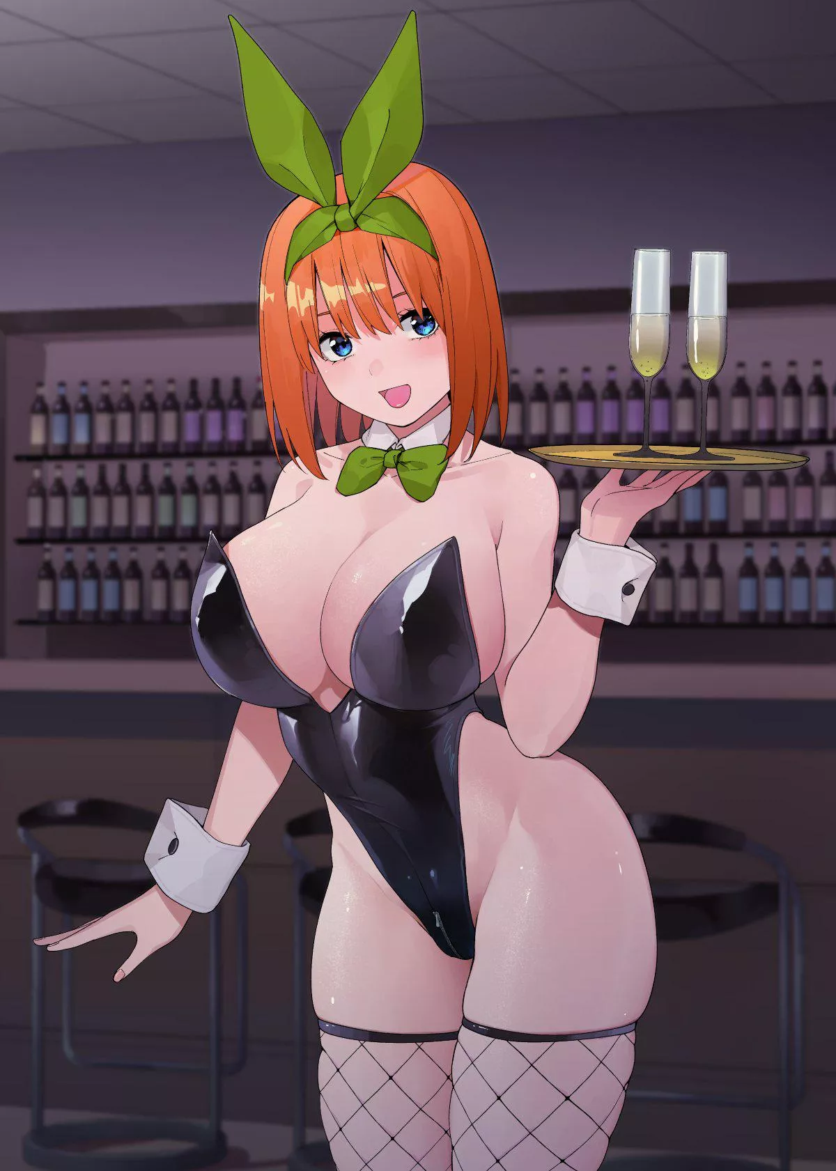 Yotsuba Nakano The Bunny Girl Waitress (The Quintessential Quintuplets)