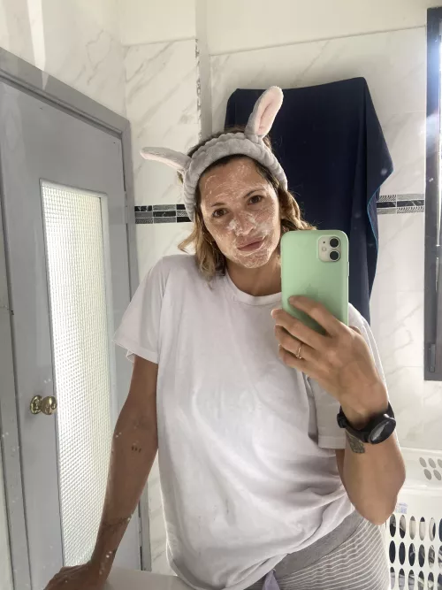 A rabbit with skincare, isn't it sweet?