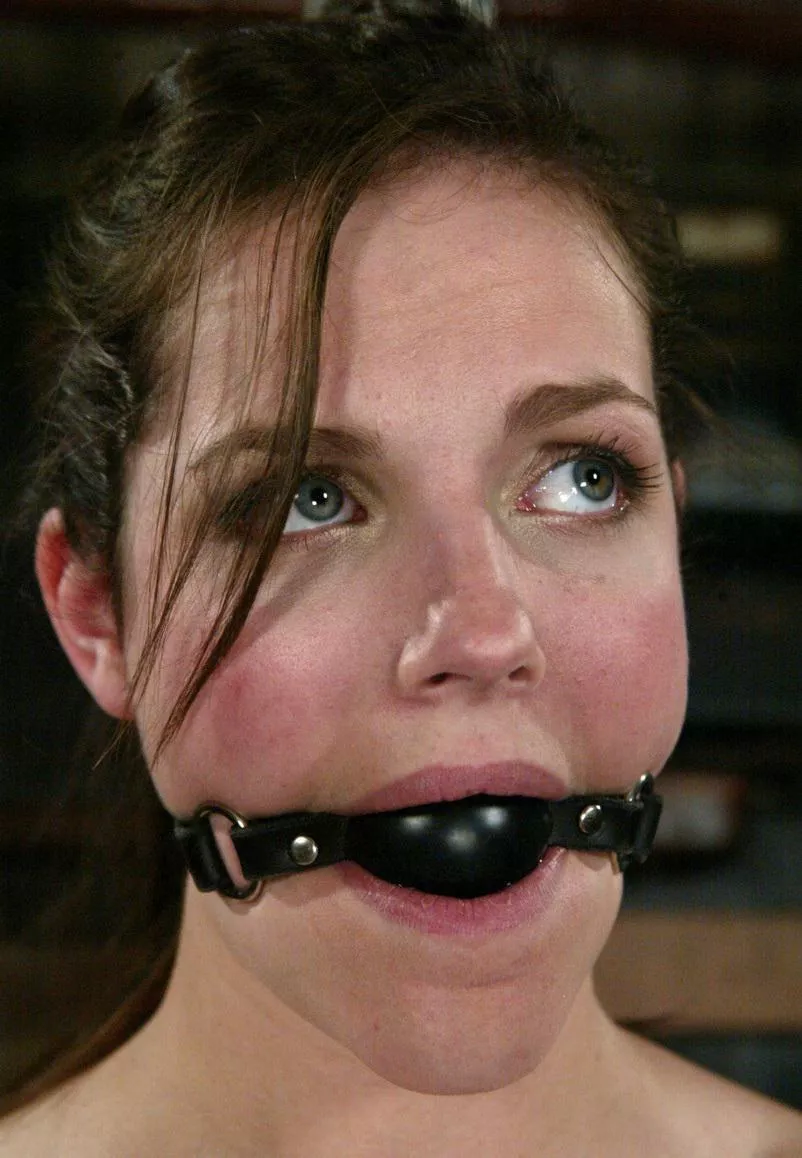 Ball gagged Bobbi...