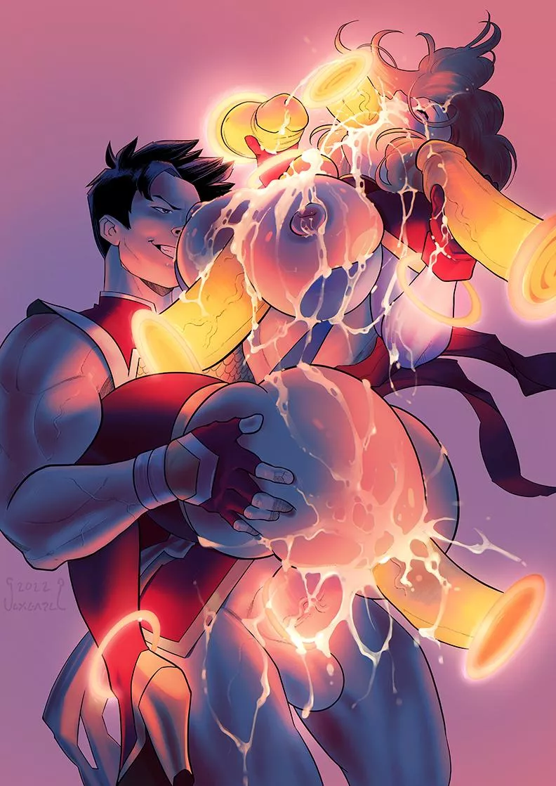Captain Marvel and Shang-Chi (sexgazer) [Marvel]