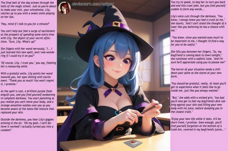 May I try this spell on you? [femdom][condom TF][transformation]