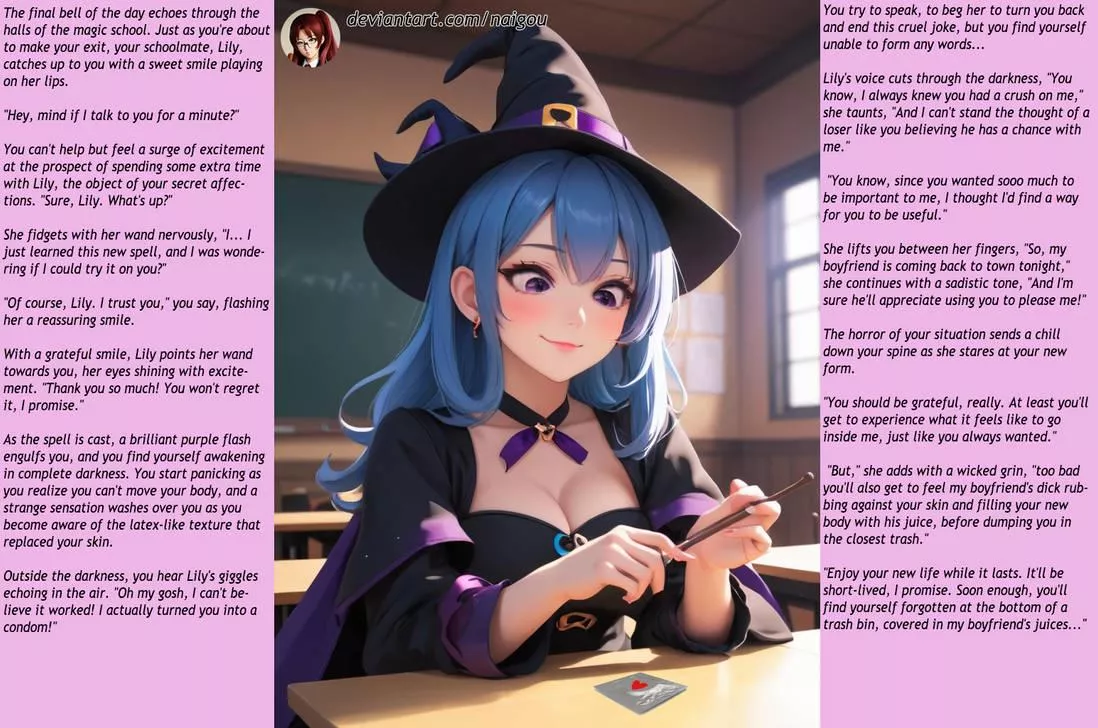 May I try this spell on you? [femdom][condom TF][transformation]