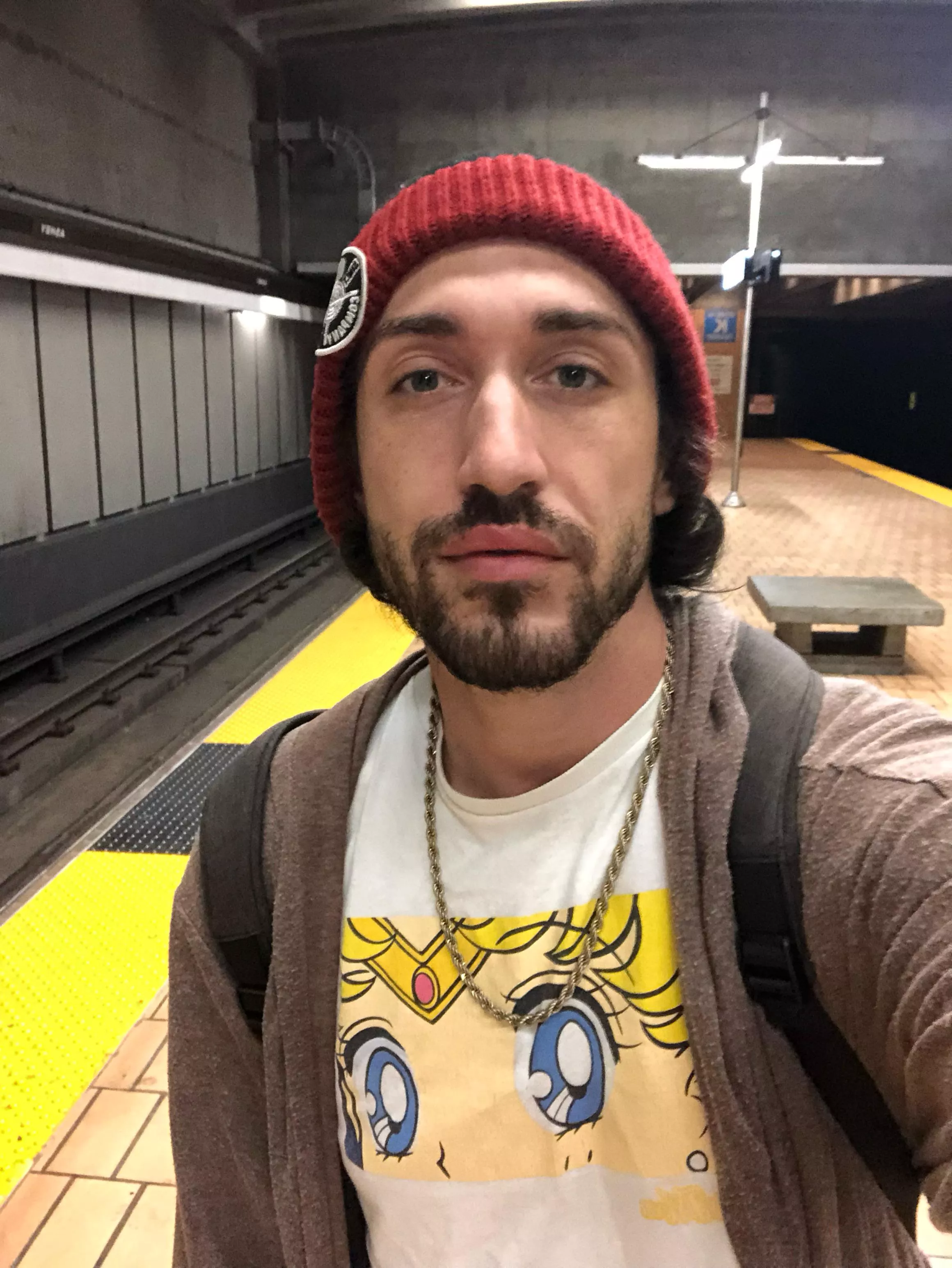 Waiting for the train