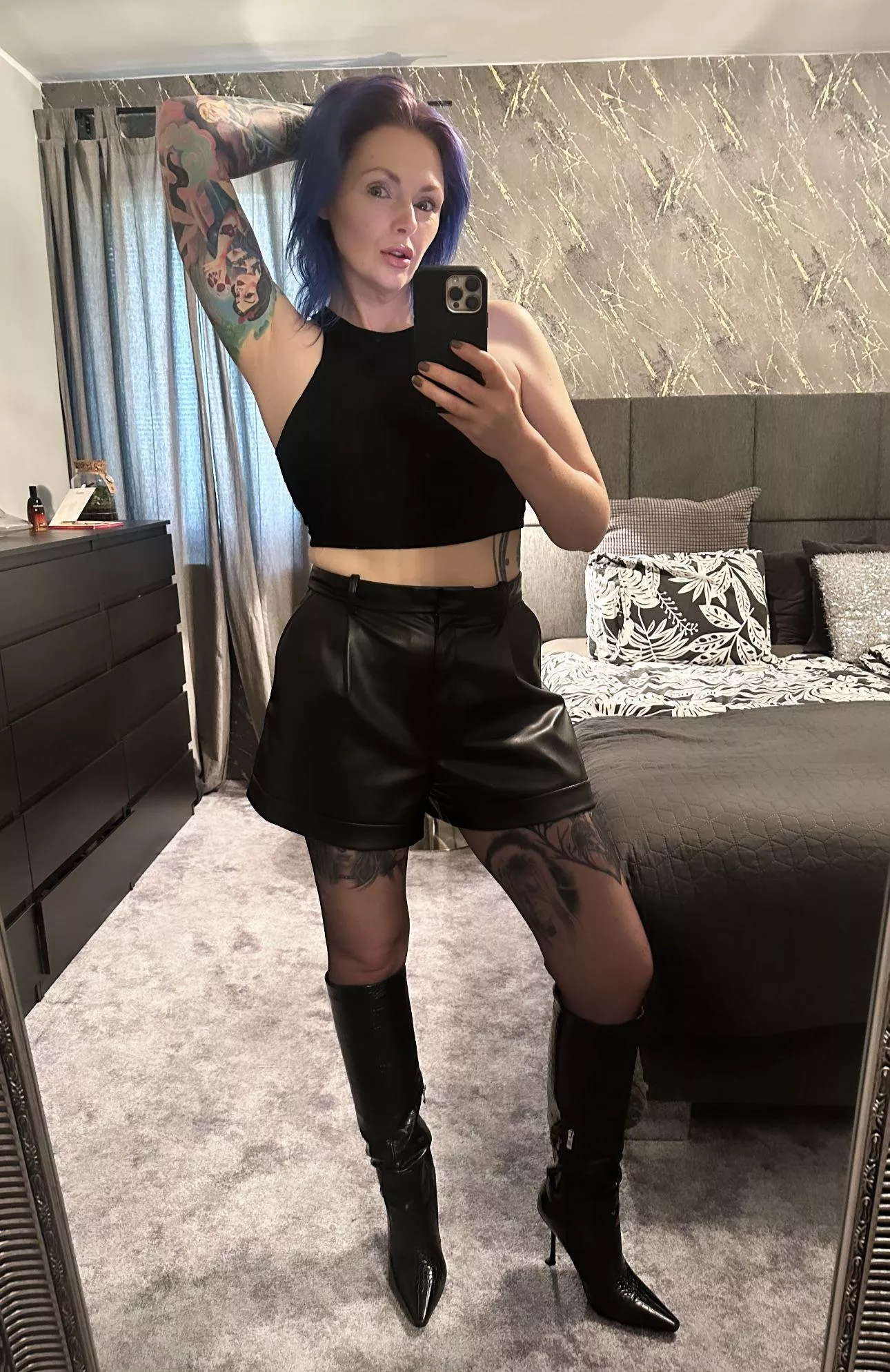 Even now it’s summer I will always be wearing leather daily