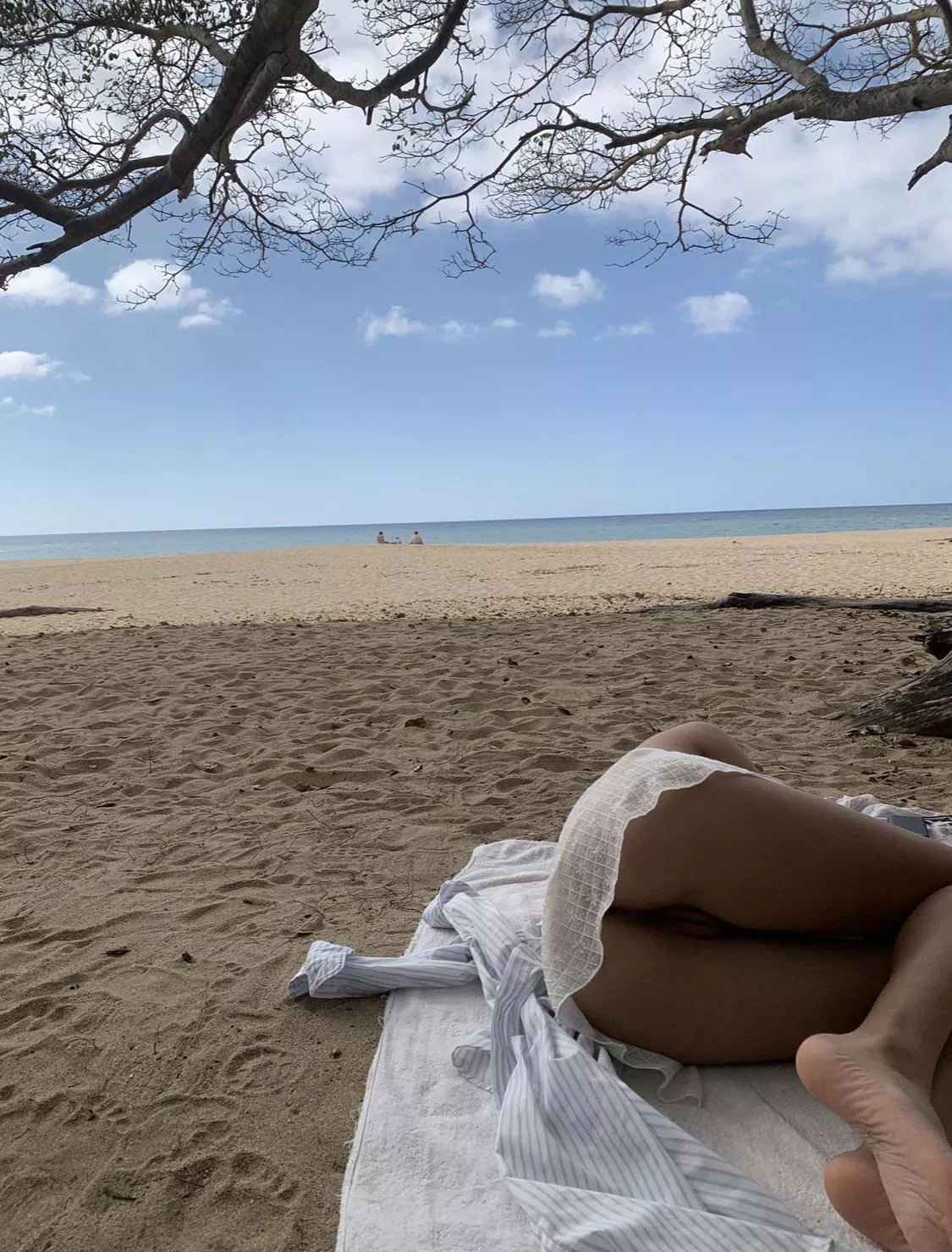 I fell asleep on the nudist beach