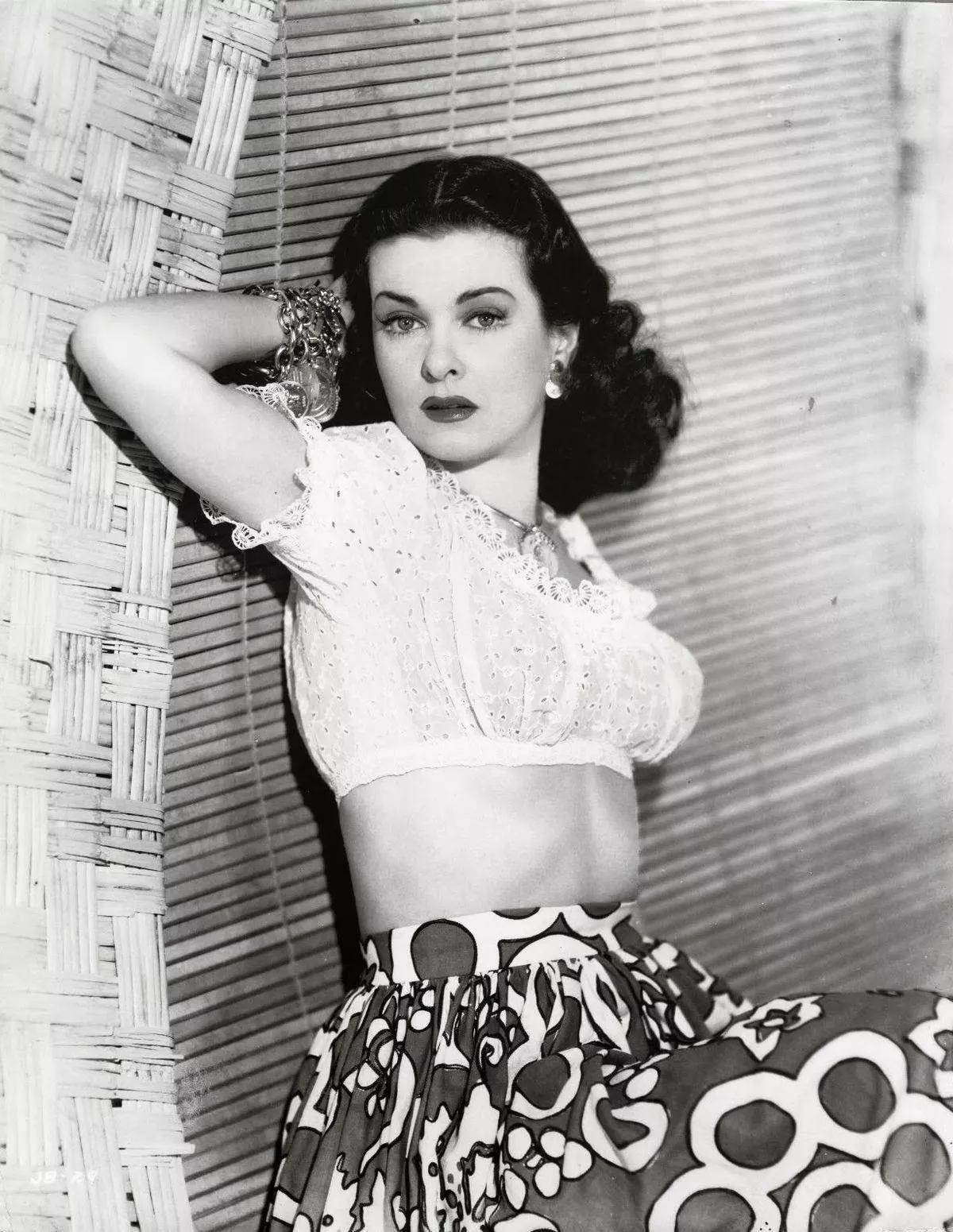 Joan Bennett in a production still for The Macomber Affair (1947)