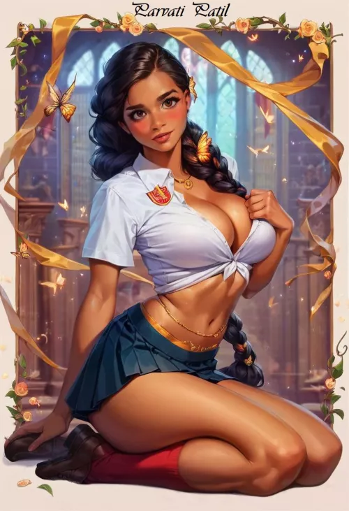 Parvati's Chocolate Frog Card [Rohsaw]