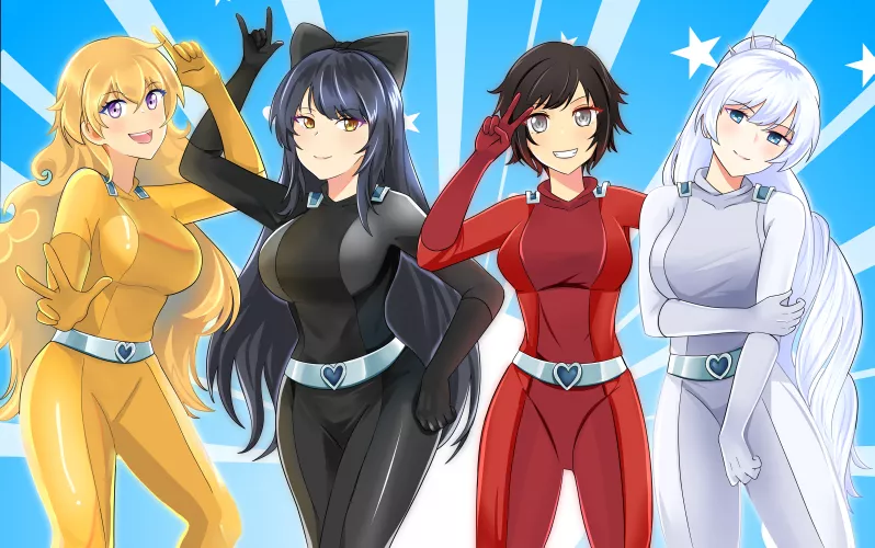 Rwby girls cosplaying as totally spies (hazunanoni) [RWBY]