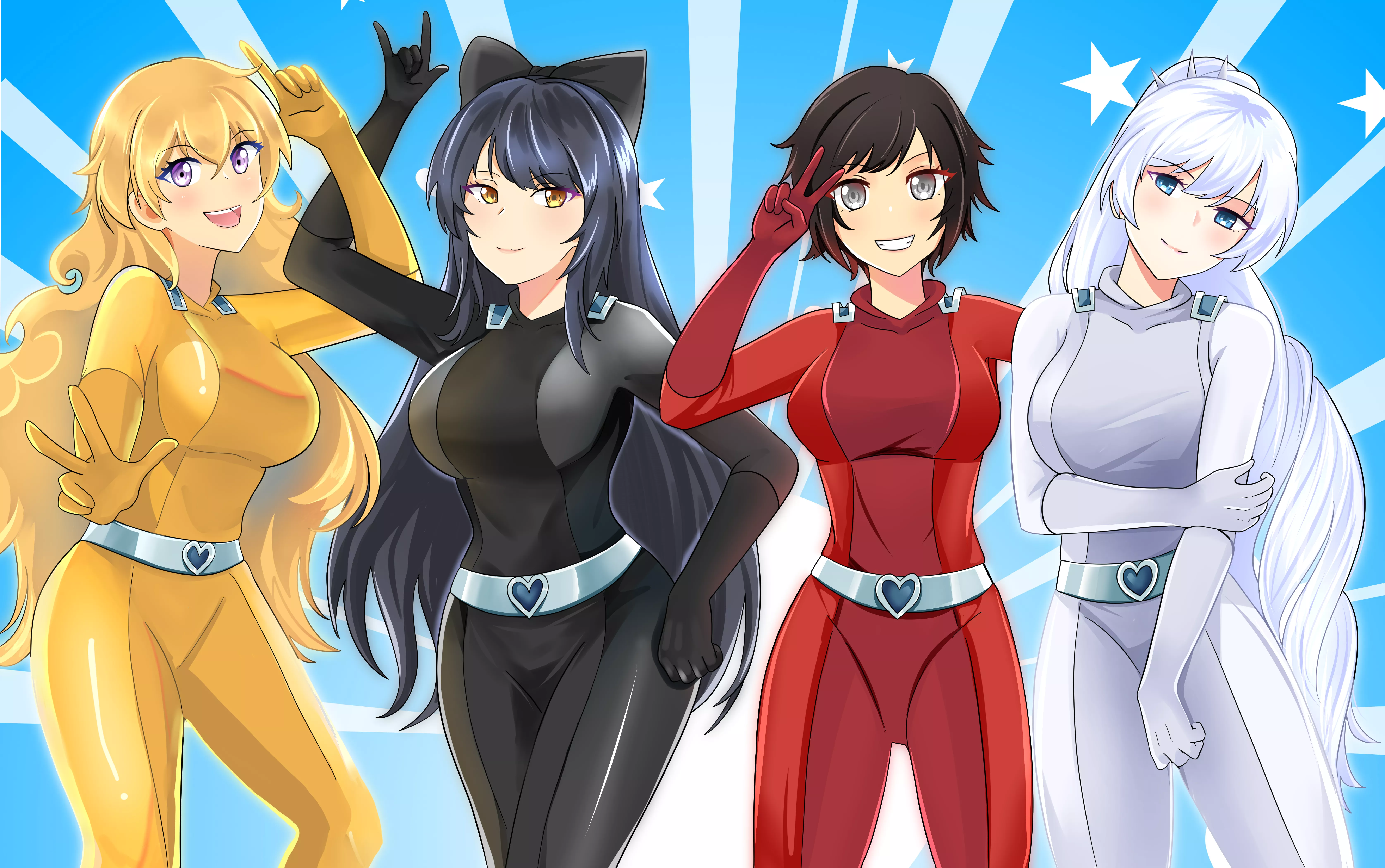Rwby girls cosplaying as totally spies (hazunanoni) [RWBY]