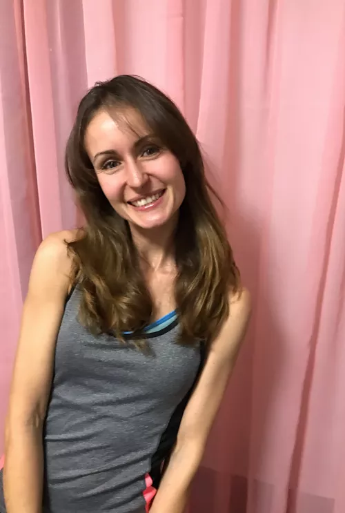 Smile back at me so we can relax and talk.