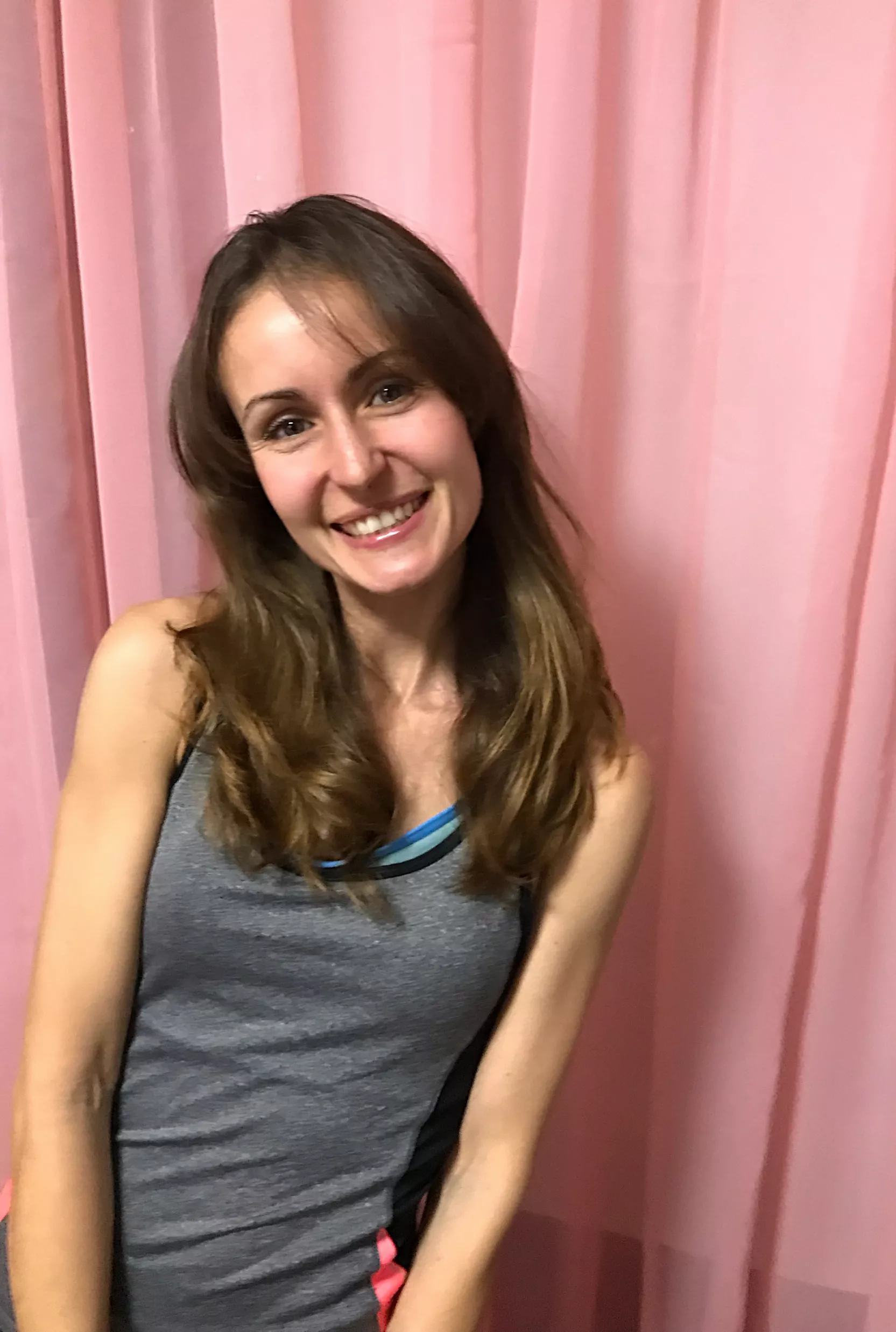 Smile back at me so we can relax and talk.