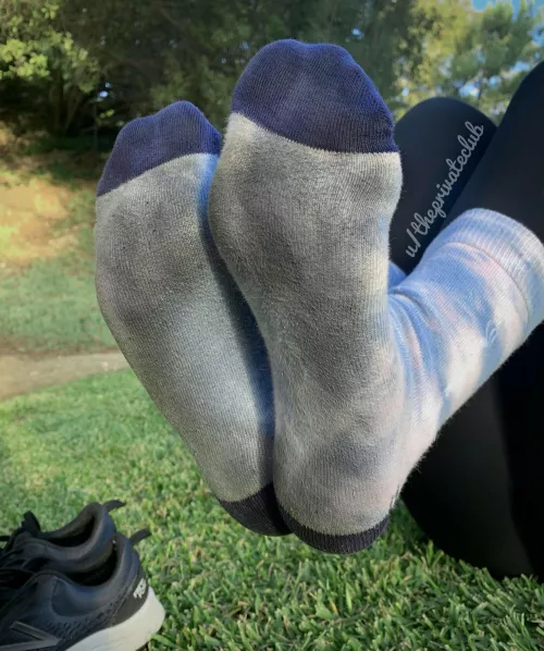 Sniff ‘em after a long walk!