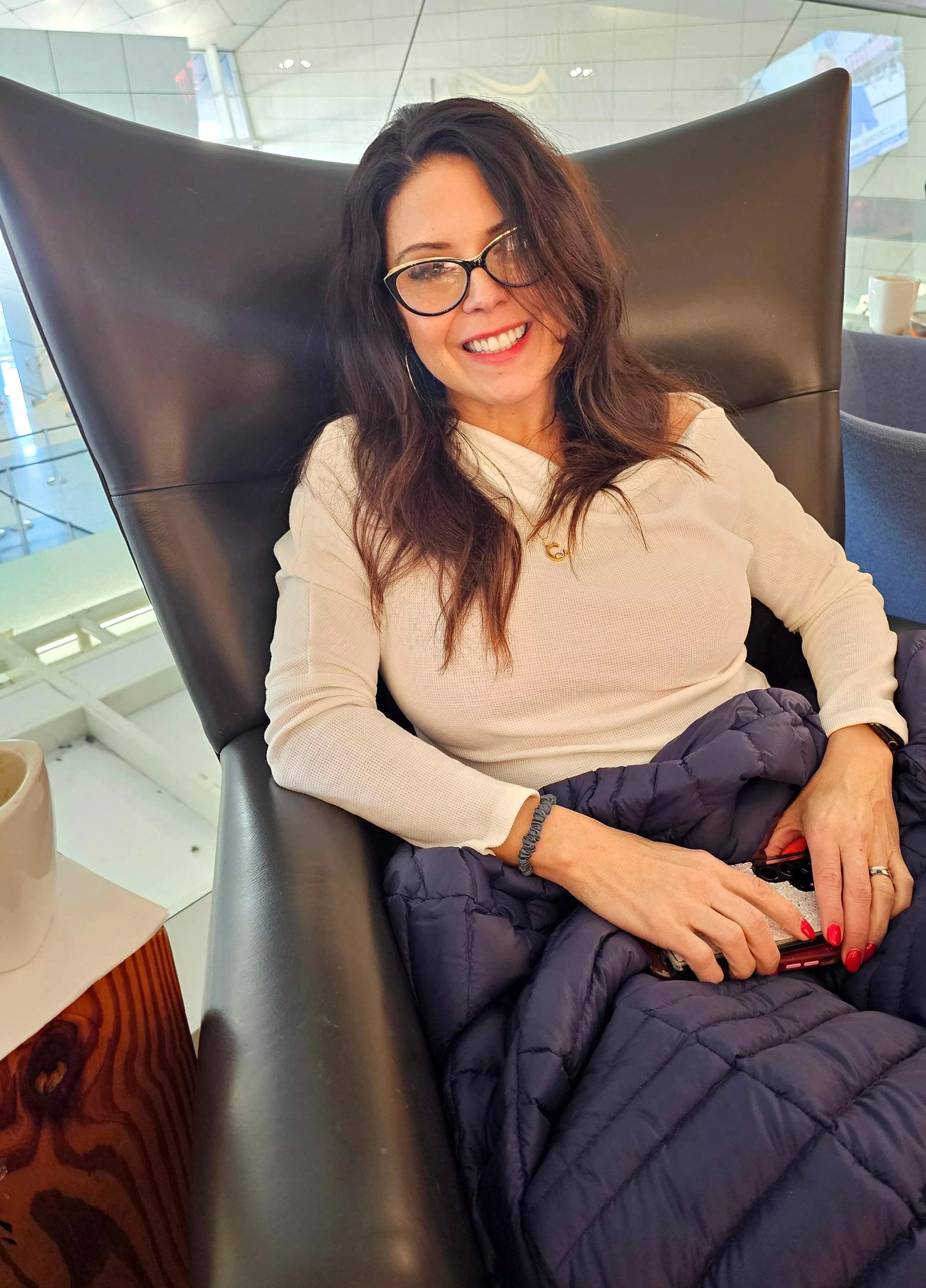 Waiting for an airplane