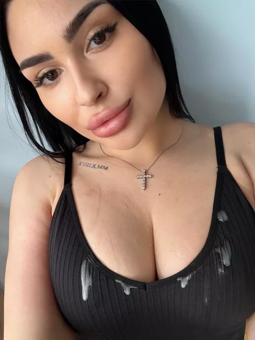 White sperm on black