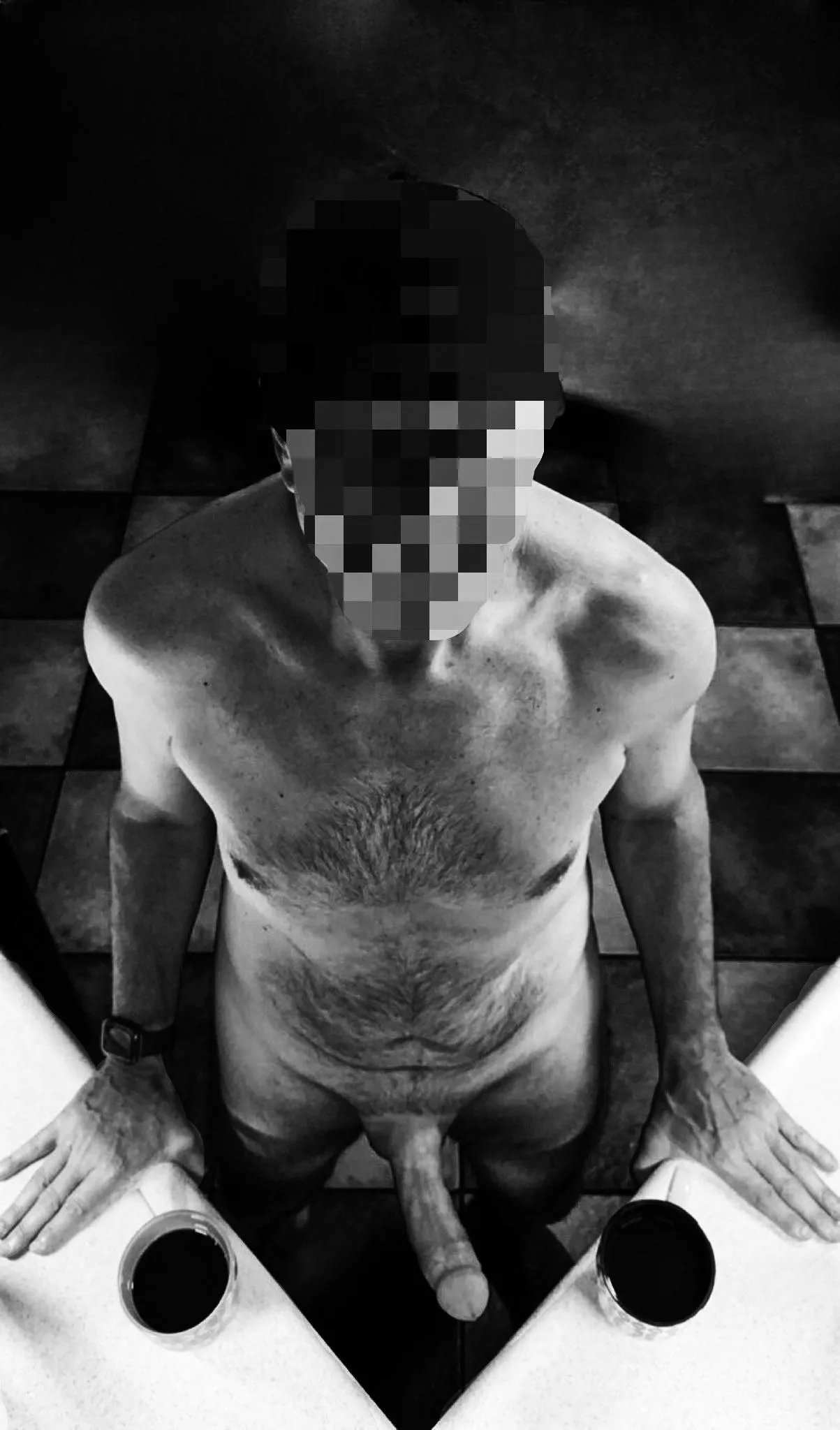 (53)Can I fuck you on the counter before or after coffee?