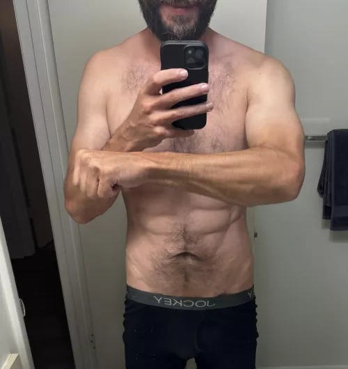 Farmers tan. The days are getting hot.