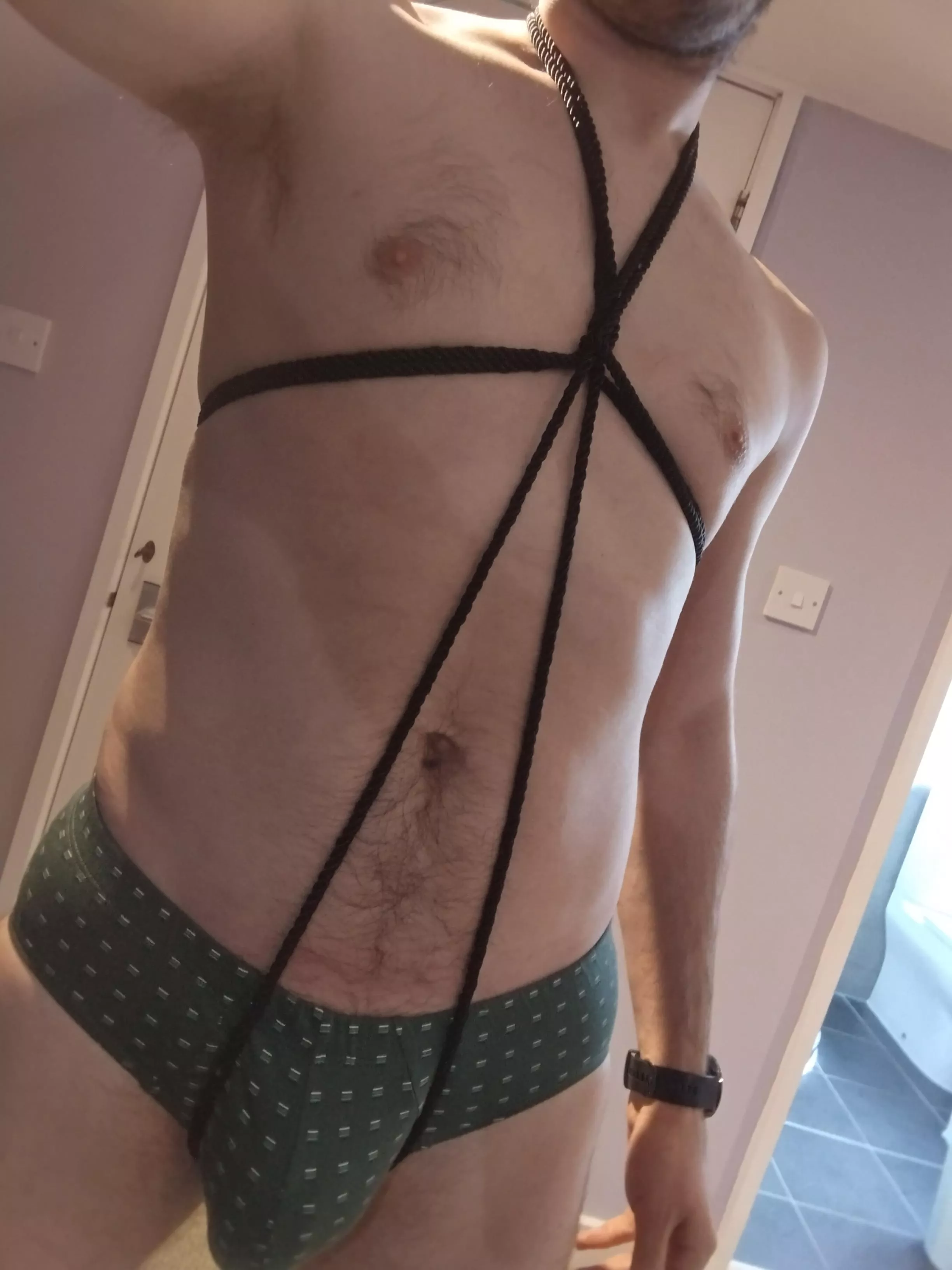 First ever self-tie, desperately misjudged the length needed