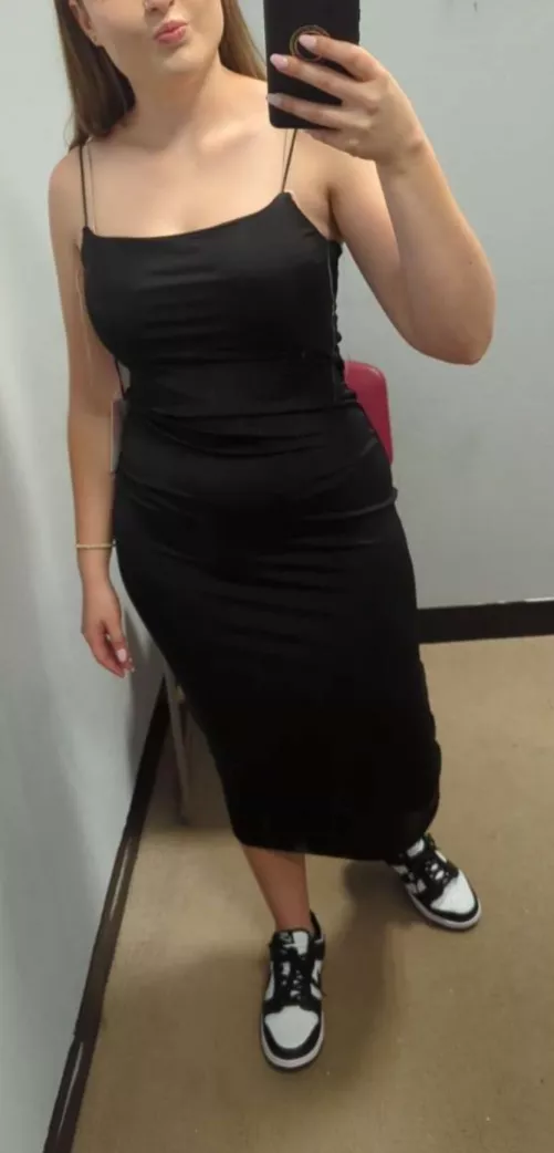 Is Mrs. A still relatable with her new dress and dunks!?