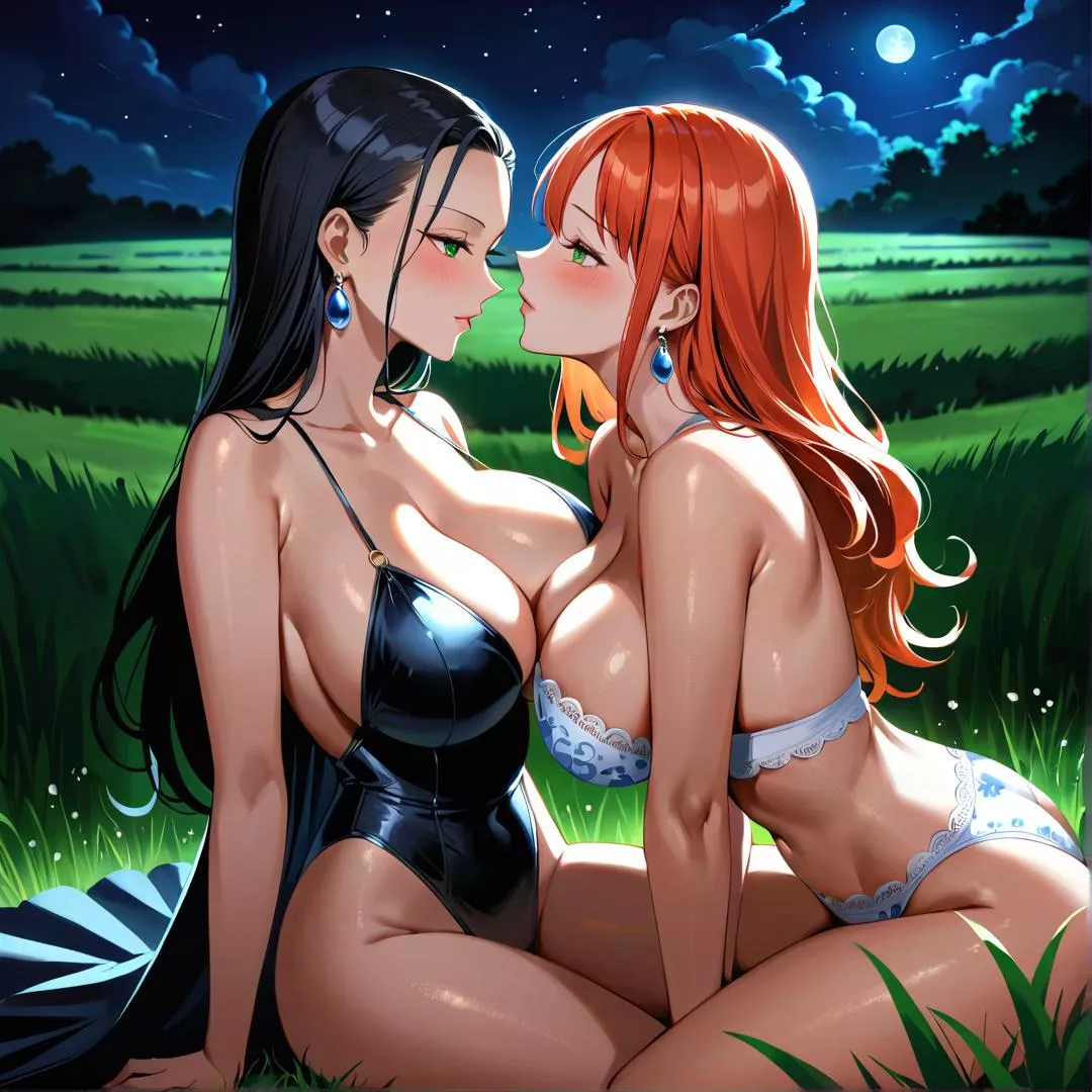 Nico and Nami blushing <3