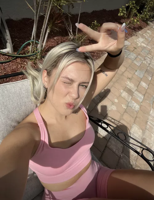 Take a bite of this pink peach