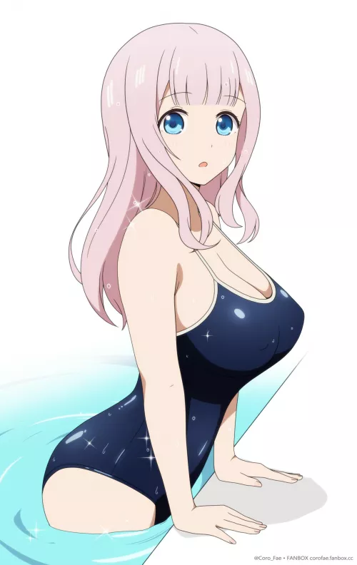 Chika Coming Out Of Her School Pool (Kaguya-Sama Love Is War)