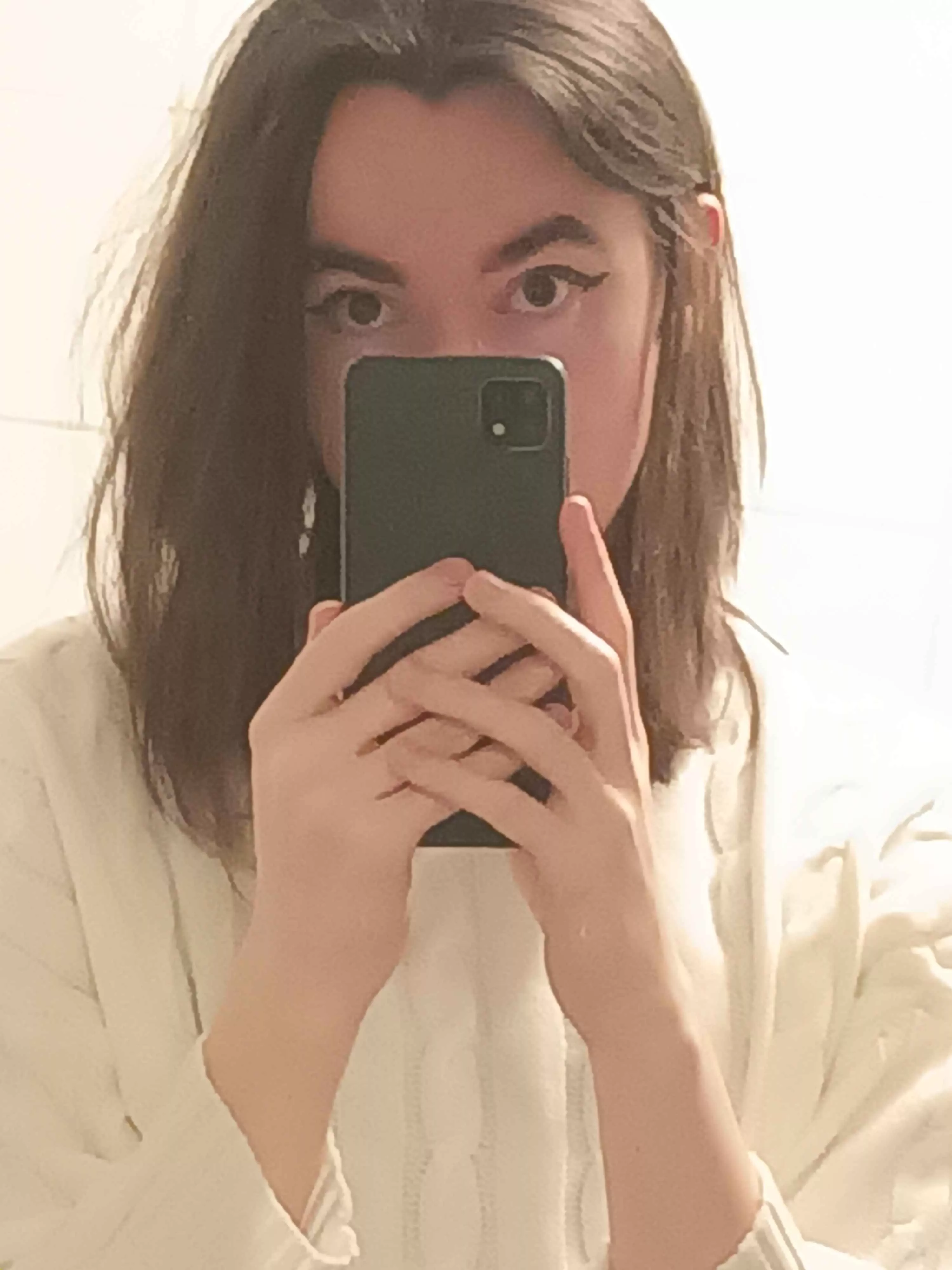 First time trying eyeliner, how'd I do?