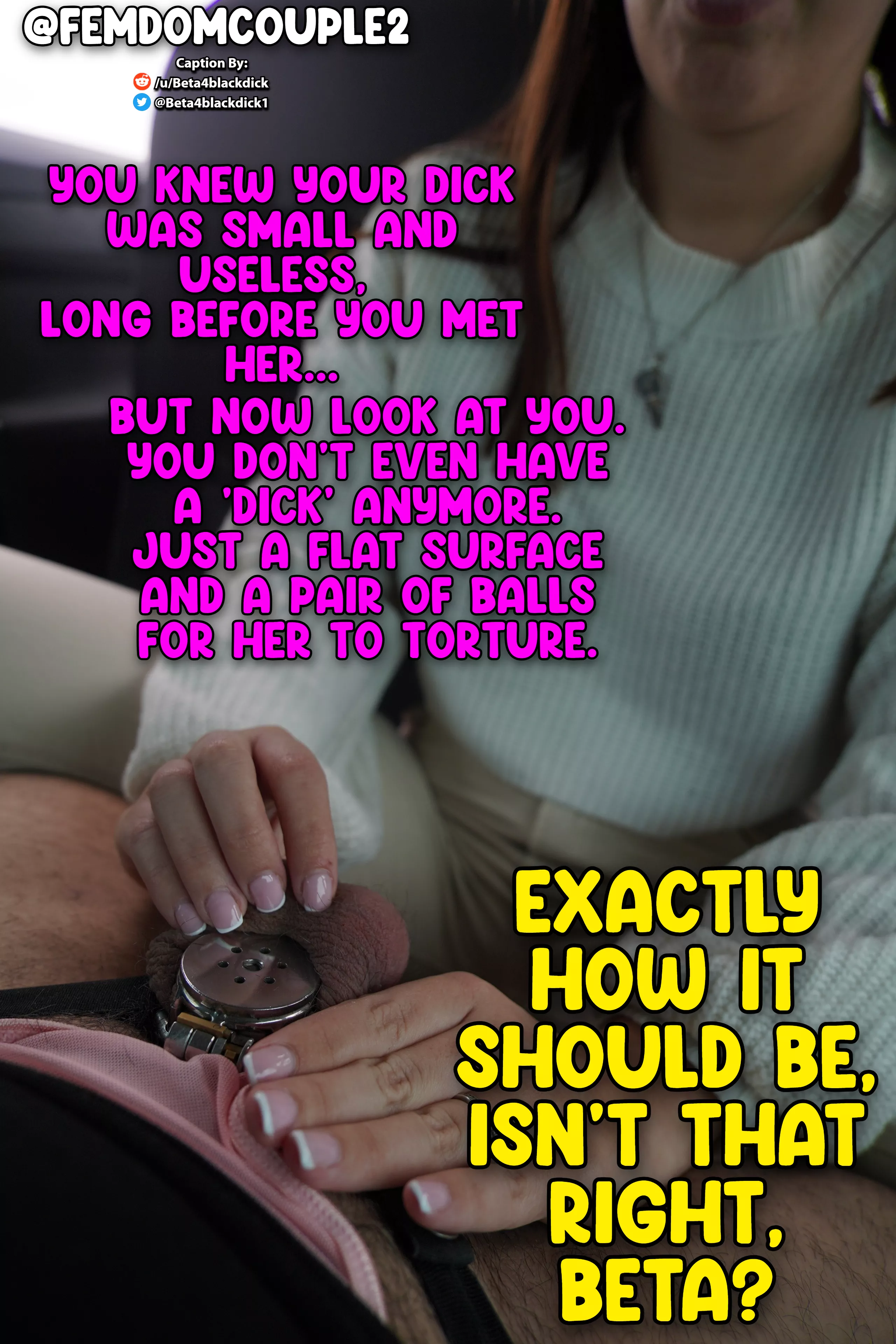 How things SHOULD be for betas!